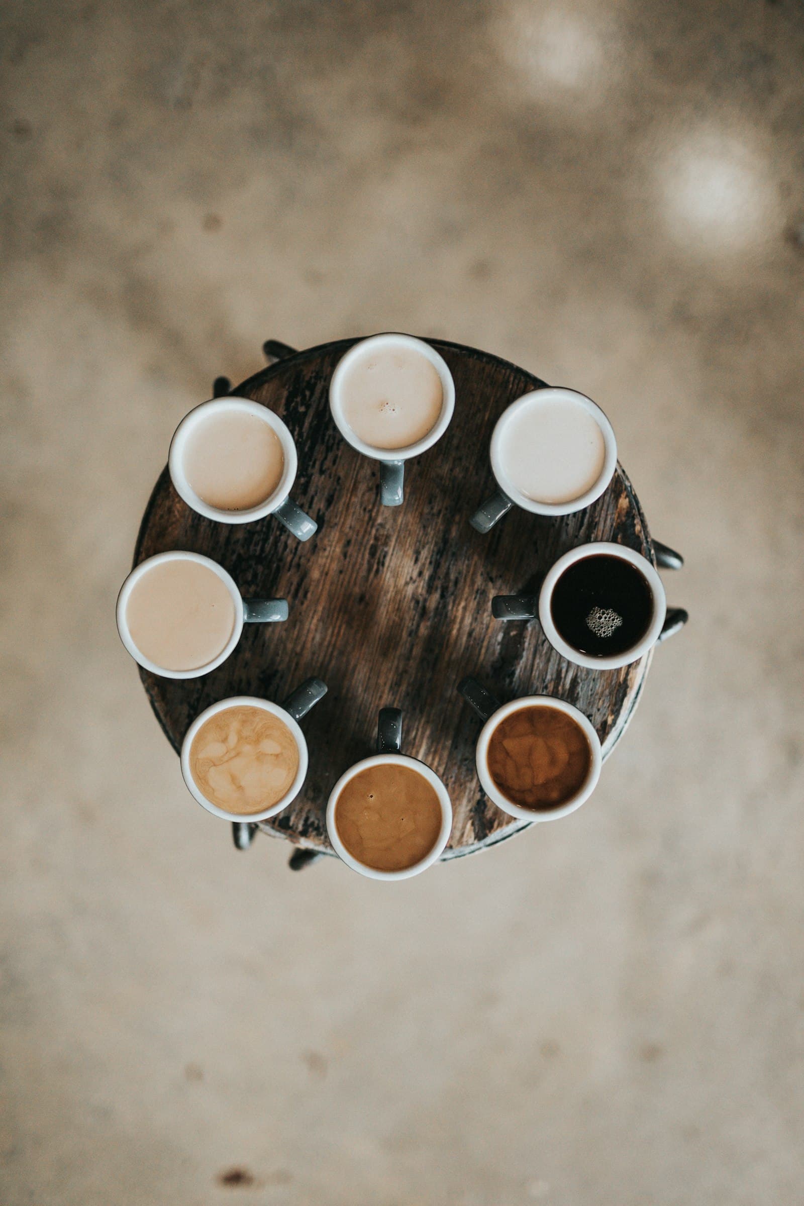 さまざまな種類のコーヒー